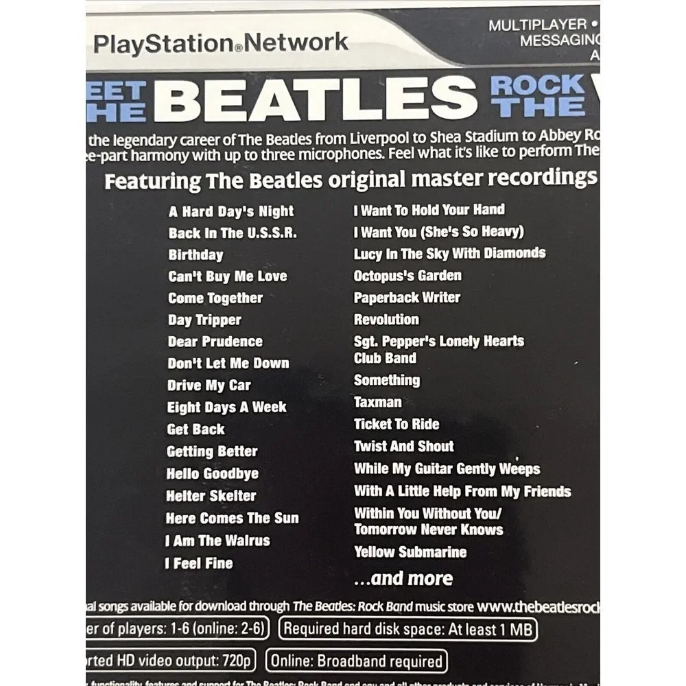 The‎ Beatles Rock Band, Harmonix MTV Games, Playstation 3 / PS3